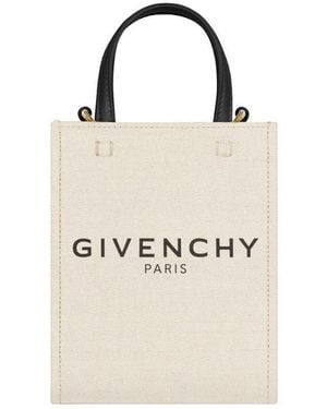 Givenchy Mini G-Tote Shopping Bag - Natural