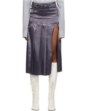 16Arlington Buckle Belt Skirt - Blue