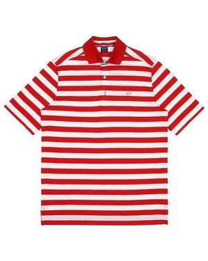 Paul & Shark Striped Short-Sleeved Polo Shirt - Red