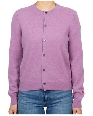 Comme des Garçons Long-Sleeved Knitwear - Purple