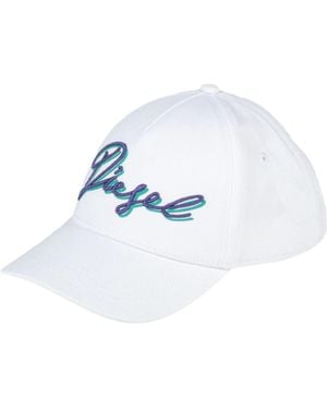 DIESEL Solid Color Baseball Cap - White