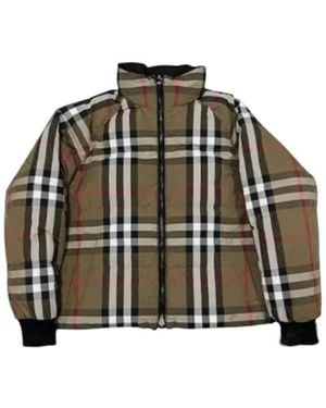Burberry Reversible Nylon Puffer Jacket - Green