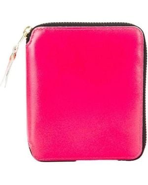 Comme des Garçons Comme Des Garçons Wallet Small Super Fluo Wallet - Pink