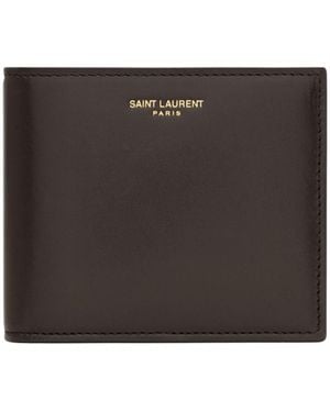 Saint Laurent Logo Wallet - Black