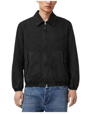 AllSaints Holman Ramskull Zip-Up Jacket - Black