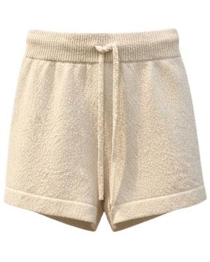 Roberto Collina Elastic Waist Shorts - Natural