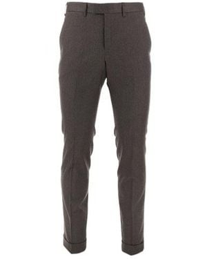 Pt Pantaloni Straight-Leg Casual Trousers - Grey