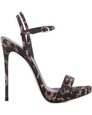 Le Silla 13Mm Gwen Goatskin Sandals - Metallic