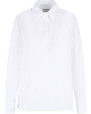 Loulou de Saison Colin Oversize Polo Shirt - White