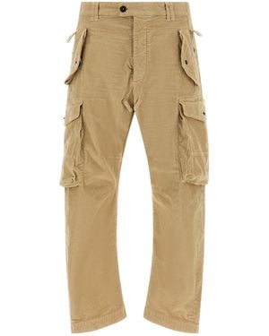 DSquared² Casual Pants With Belt Loops - Natural