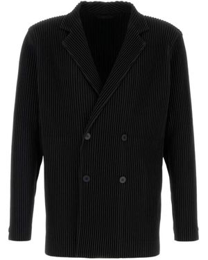 Homme Plissé Issey Miyake Homme Plissé Issey Miyake Tailored Pleats 1 Jacket - Black