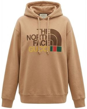 Gucci X The North Face Logo Sweatshirt - Natural