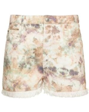 Isabel Marant Cotton Shorts - Natural