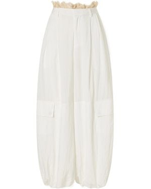 Sea Loose-Fitting Trousers - White