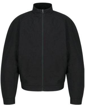 Amomento Curved-Sleeve Cotton Jacket - Blue
