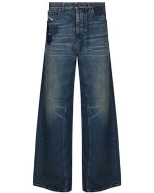 DIESEL Wide-Leg Jeans - Blue