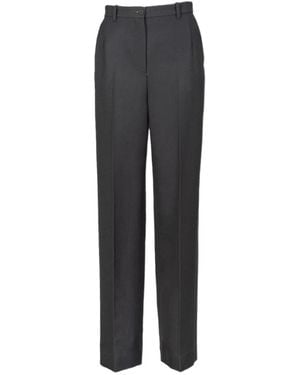 The Row Straight Casual Trousers - Grey