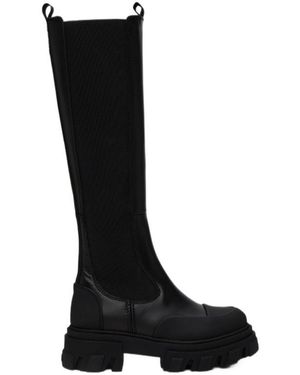 Ganni Cleated Boots - Black
