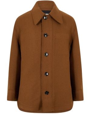 Ami Paris Fashionable Casual Coat - Brown