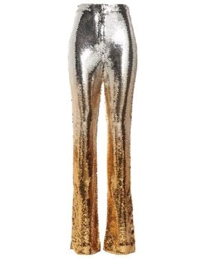Rabanne Sequin-Embellished Slim-Fit Pants - Metallic