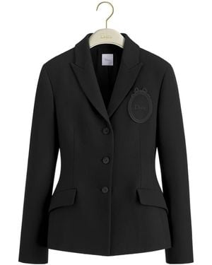 Dior Médaillon Embroidered Bar Jacket - Black