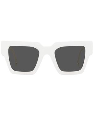 Versace Logo Sunglasses - White