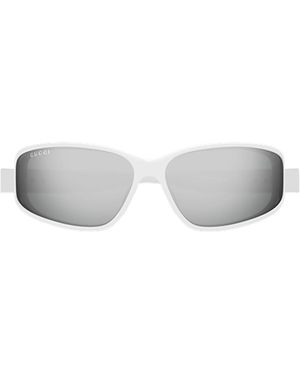 Gucci Eyewear Geometric Shape Sunglasses - White