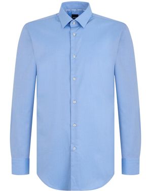 BOSS Collared Long-Sleeved Shirt - Blue
