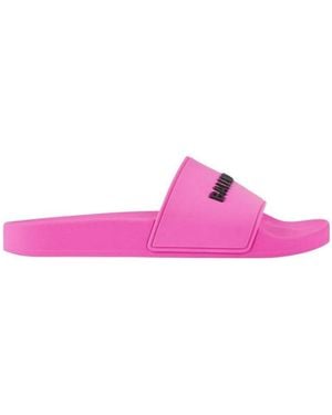 Balenciaga Sandali Bassi Pool Slide Da Donna - Pink