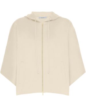 Max Mara Zip-Up Hoodie - Natural