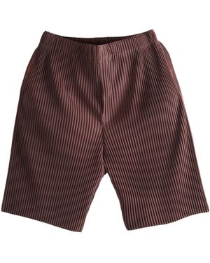 Homme Plissé Issey Miyake Homme Plissé Issey Miyake Colour Pleats Shorts - Purple