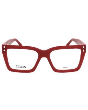 Isabel Marant Full-Rimmed Glasses (With Non-Prescription Lenses) - Red