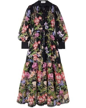Charo Ruiz Vintage Floral Dress - Black