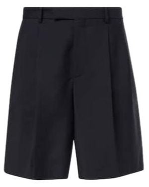 Jil Sander Wool Shorts - Blue