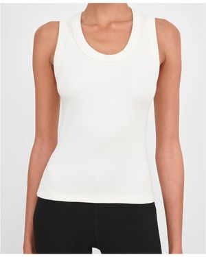 Wardrobe NYC Scoop Neck Tank - White