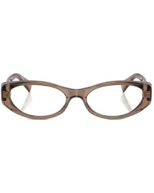 Miu Miu Full Frame Plain Mirror - White