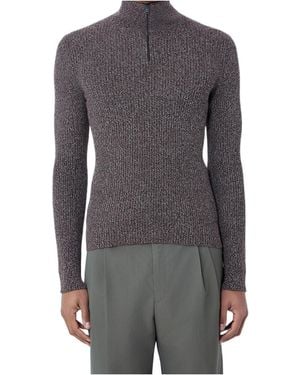 Prada Long-Sleeved Knitwear - Gray