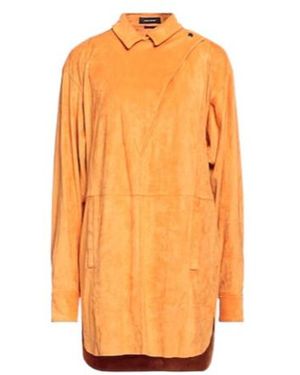 Isabel Marant Suede-Style Cinched Skirt - Orange