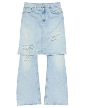 Acne Studios Ripped Paneled Jeans - Blue