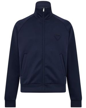 Prada Logo Zip Jacket - Blue