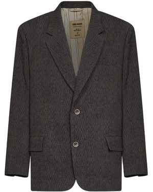 Uma Wang Single-Breasted Blazer - Black