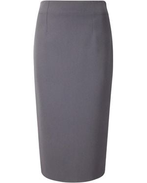 Alberto Biani Slit Skirt - Grey