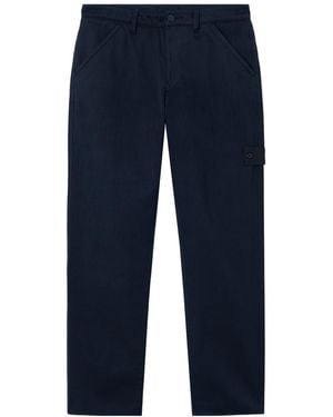 Stone Island Regular-Fit Chino Trousers - Blue