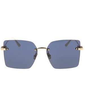 Dior Eyewear C Square Frameless Sunglasses - Blue