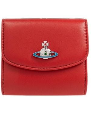 Vivienne Westwood Orb Plaque Bifold Wallet - Red