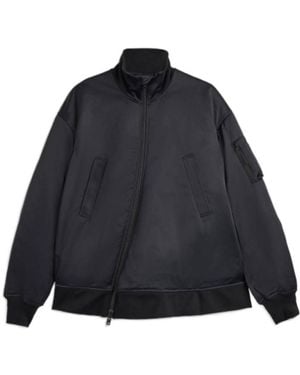 Y-3 Zip-Up Bomber Jacket - Blue