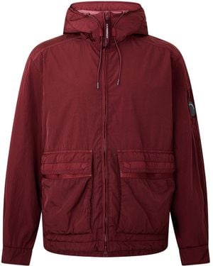 C.P. Company Hooded Technical Jacket - Red