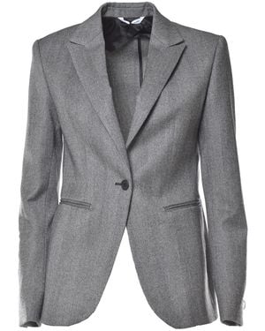 Tonello Single-Breasted Blazer - Grey