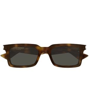 Saint Laurent Full Frame Sunglasses - White