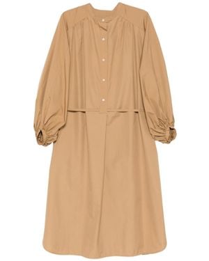 Loulou de Saison Vitti Belted Shirt Dress - Natural